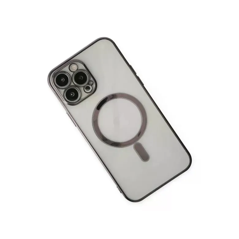 İphone 14 Pro Kılıf Magneticsafe Lazer Silikon - Siyah