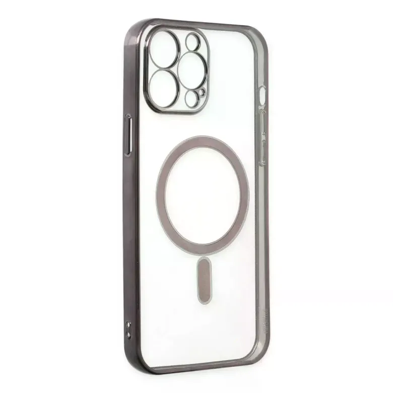 İphone 14 Pro Kılıf Magneticsafe Lazer Silikon - Siyah