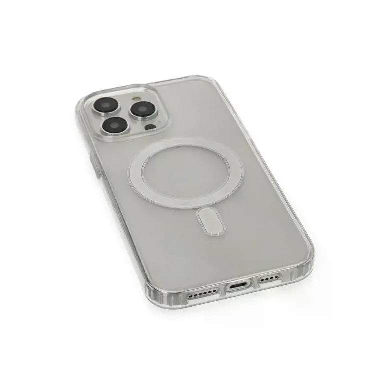 iPhone 14 Pro Kılıf Matte Şeffaf Magneticsafe - Şeffaf