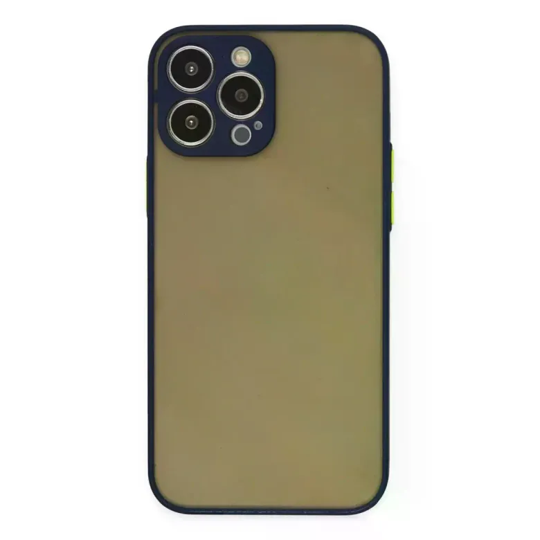 iPhone 14 Pro Kılıf Montreal Silikon Kapak - Lacivert