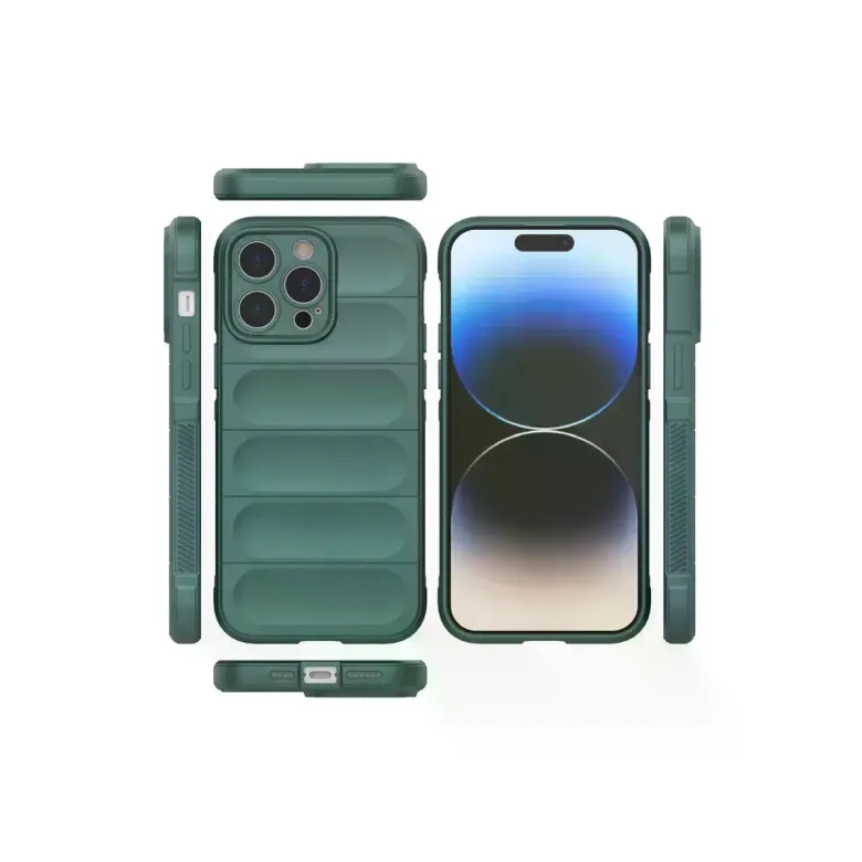 İphone 14 Pro Kılıf Optimum Silikon - Koyu Yeşil
