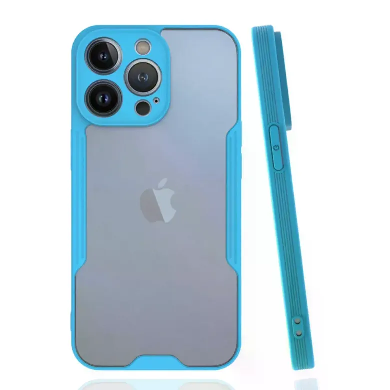 iPhone 14 Pro Kılıf Platin Silikon - Mavi