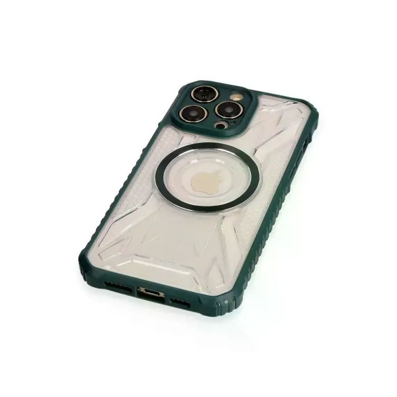 iPhone 14 Pro Kılıf Prag Magneticsafe Kapak - Koyu Yeşil