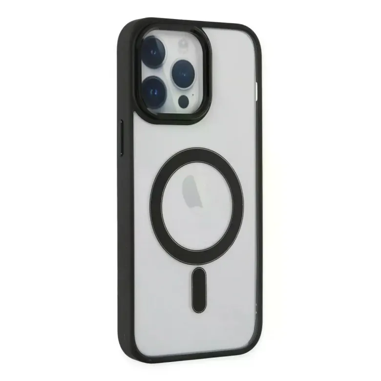 iPhone 14 Pro Kılıf Room Magneticsafe Silikon - Siyah