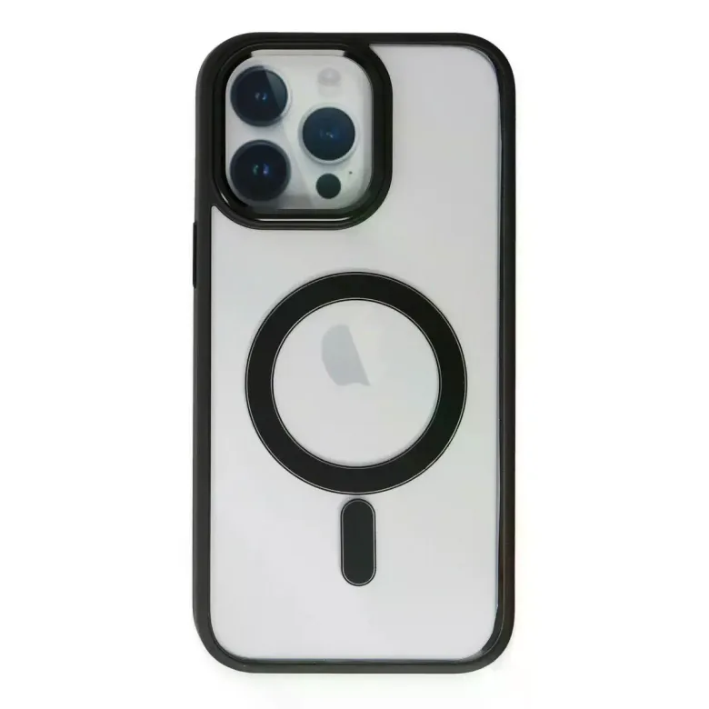 iPhone 14 Pro Kılıf Room Magneticsafe Silikon - Siyah