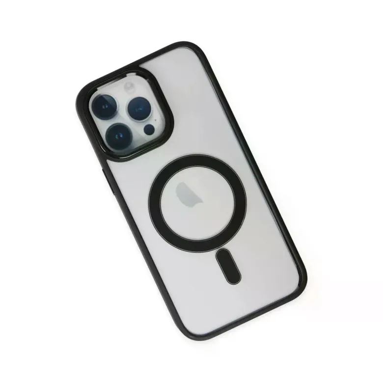 iPhone 14 Pro Kılıf Room Magneticsafe Silikon - Siyah