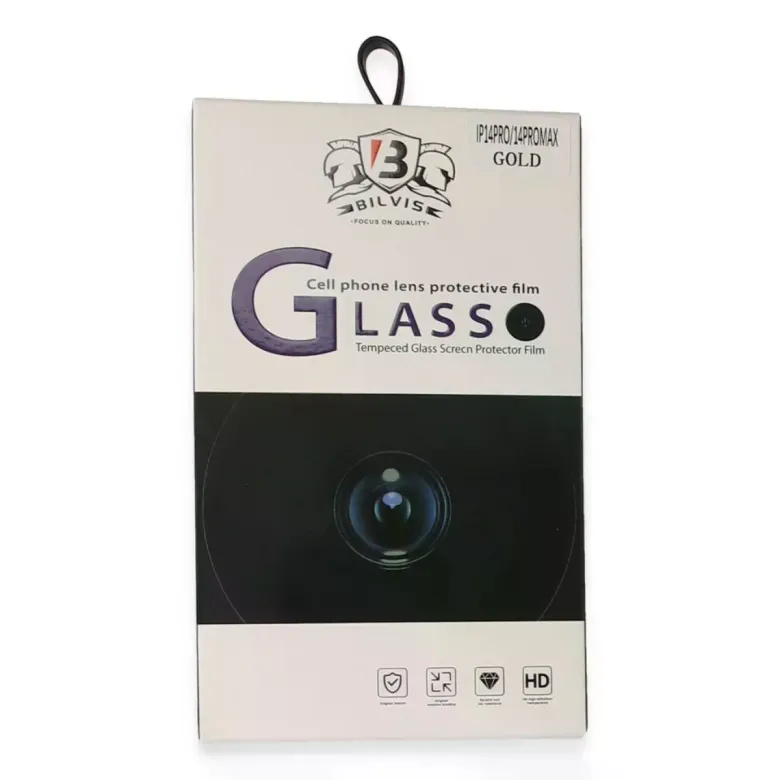 İphone 14 Pro Max Bilvis Titan Kamera Lens - Gold