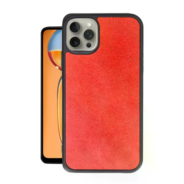 İphone 14 Pro Max Kılıf Aras Deri Kapak - Kırmızı