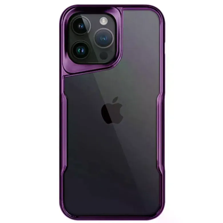 İphone 14 Pro Max Kılıf Boyi Silikon Kapak - Derin Mor