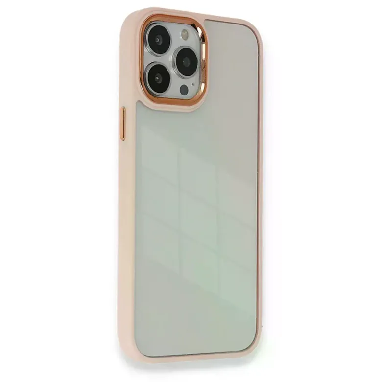 iPhone 14 Pro Max Kılıf Dora Kapak - Pudra