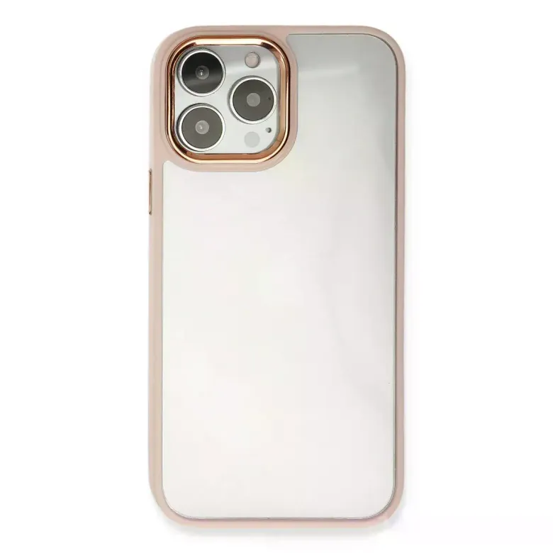 iPhone 14 Pro Max Kılıf Dora Kapak - Pudra