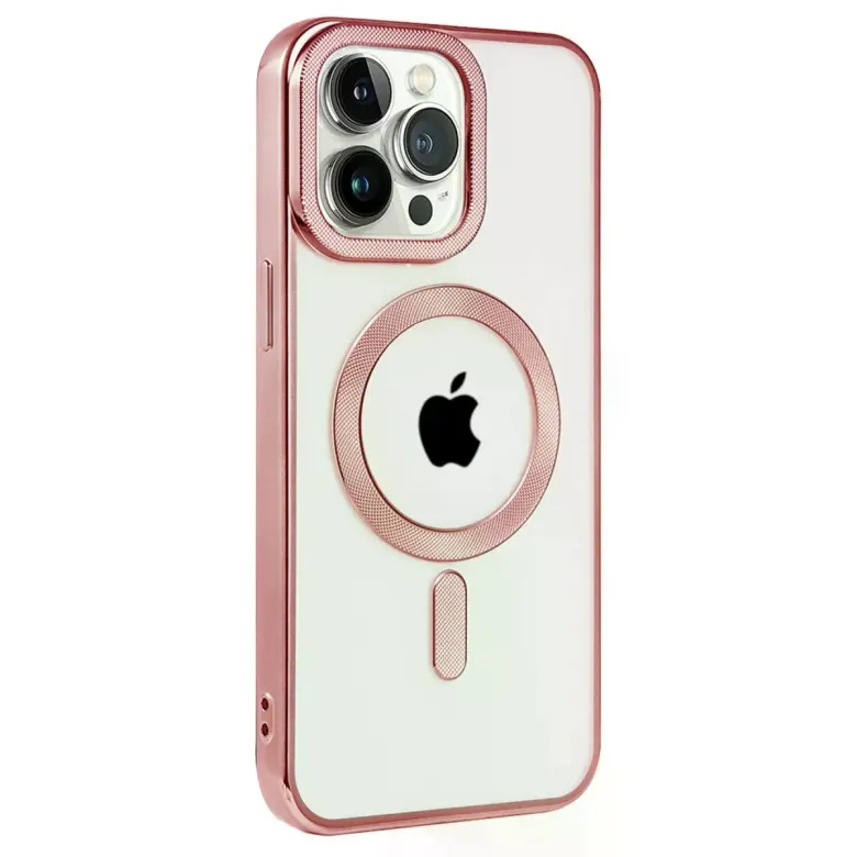 iPhone 14 Pro Max Kılıf Kronos Magsafe Kapak - Rose Gold