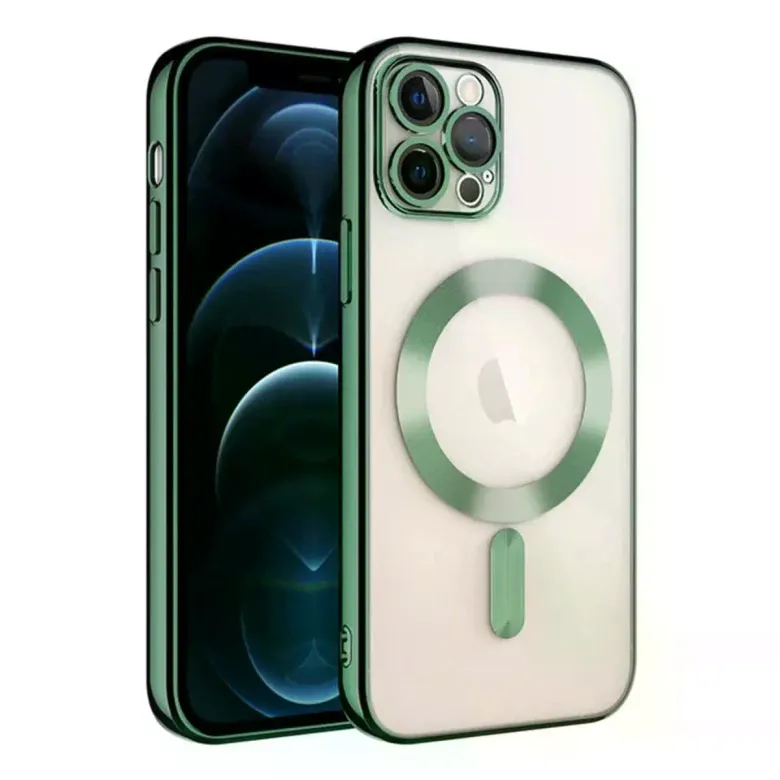 iPhone 14 Pro Max Kılıf Kross Magneticsafe Kapak - Koyu Yeşil