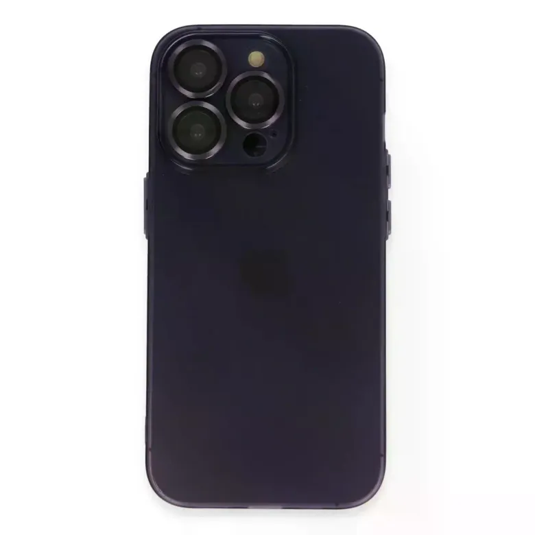 iPhone 14 Pro Max Kılıf Luko Lens Silikon - Siyah