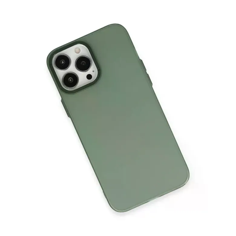 iPhone 14 Pro Max Kılıf Modos Metal Kapak - Koyu Yeşil