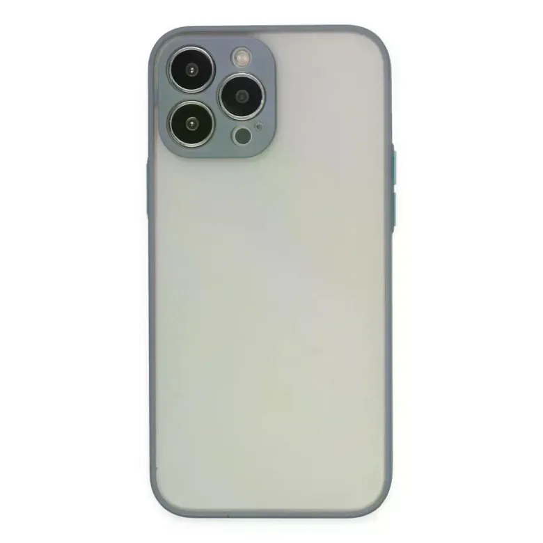 iPhone 14 Pro Max Kılıf Montreal Silikon Kapak - Gri