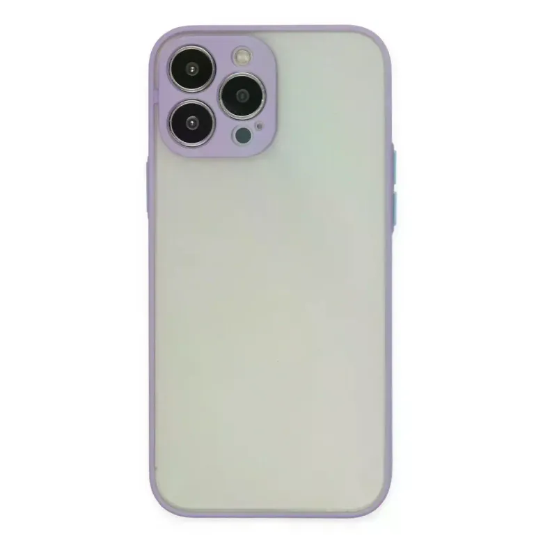 iPhone 14 Pro Max Kılıf Montreal Silikon Kapak - Mor