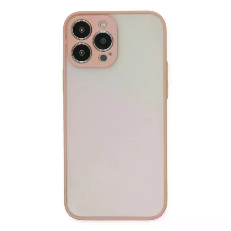 iPhone 14 Pro Max Kılıf Montreal Silikon Kapak - Pembe