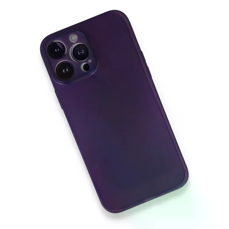 iPhone 14 Pro Max Kılıf PP Ultra İnce Kapak - Mor