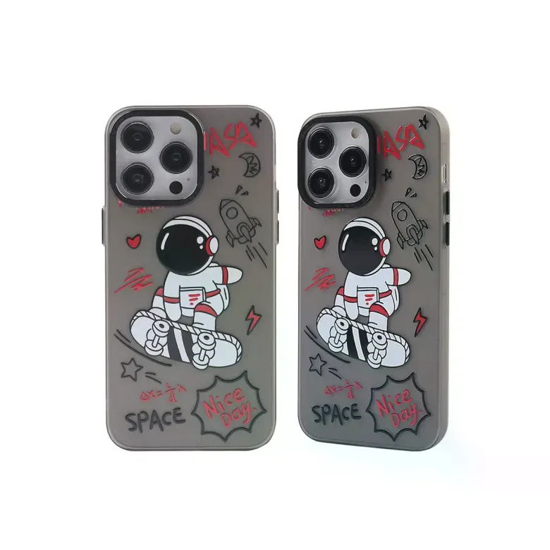 İphone 14 Pro Max Kılıf Prada Desenli Kapak - Prada Siyah - 1