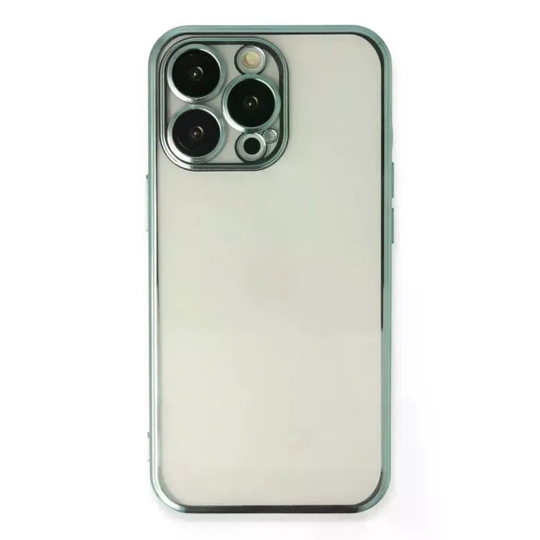 iPhone 14 Pro Max Kılıf Razer Lensli Silikon - Yeşil