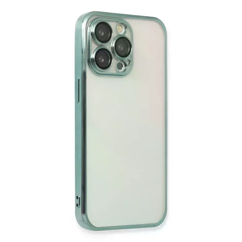 iPhone 14 Pro Max Kılıf Razer Lensli Silikon - Yeşil