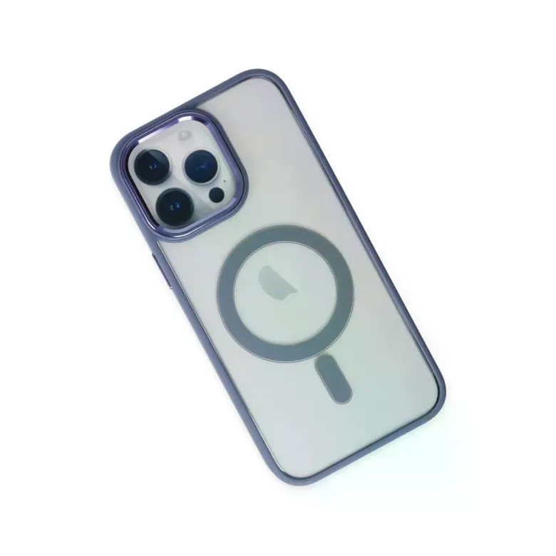 iPhone 14 Pro Max Kılıf Room Magneticsafe Silikon - Sierra Blue
