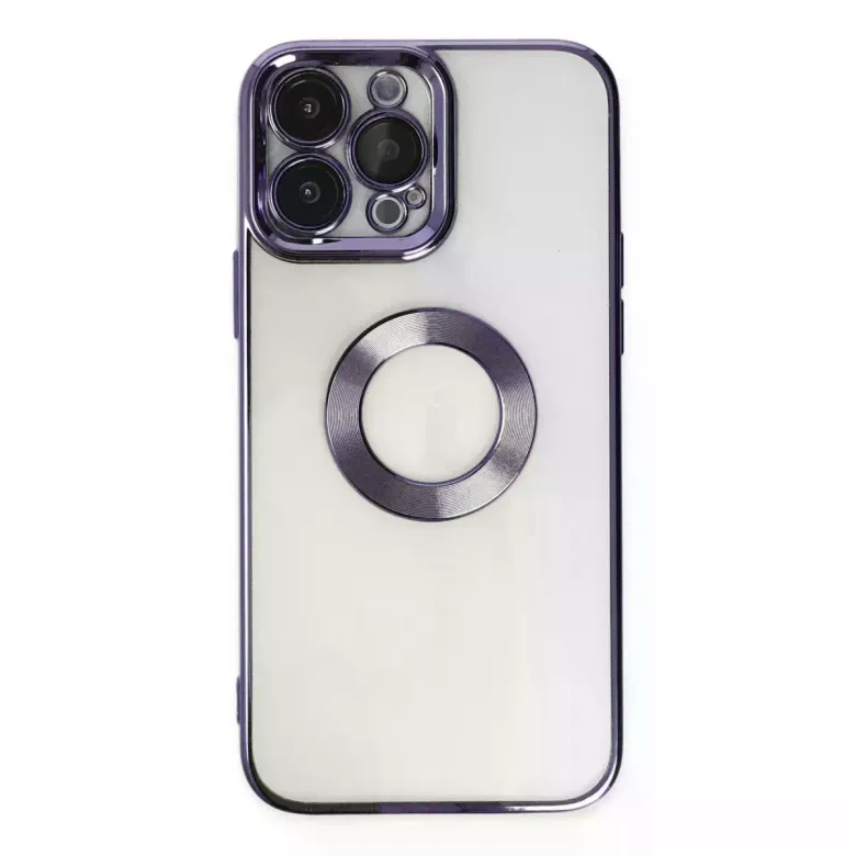 iPhone 14 Pro Max Kılıf Slot Silikon - Mor