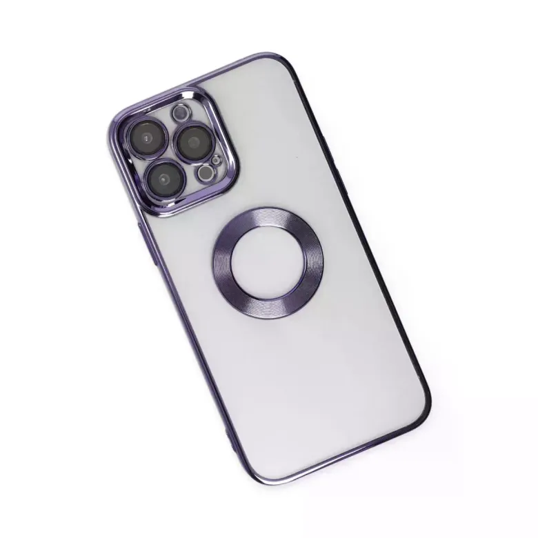 iPhone 14 Pro Max Kılıf Slot Silikon - Mor