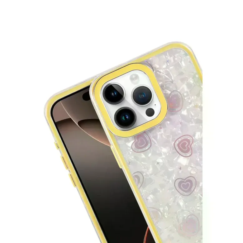 İphone 14 Pro Max Lumi Desenli Kapak - Sarı