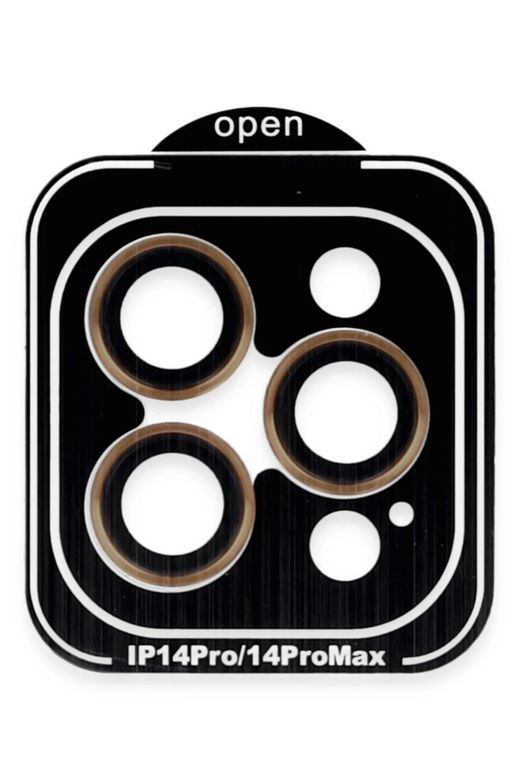 iPhone 14 Pro Max PVD Metal Kamera Lens - Turuncu