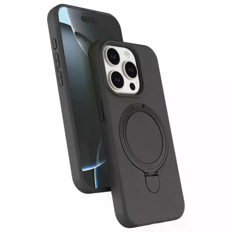 İphone 14 Pro Max Regal Magsafe Standlı Kapak - Titan Gri