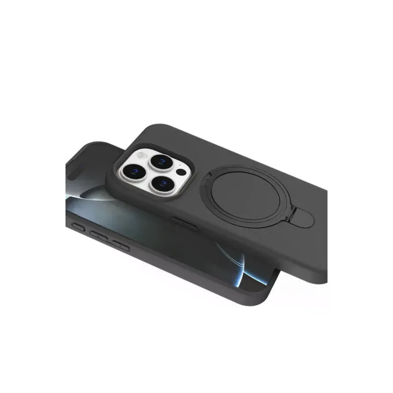 İphone 14 Pro Max Regal Magsafe Standlı Kapak - Titan Gri