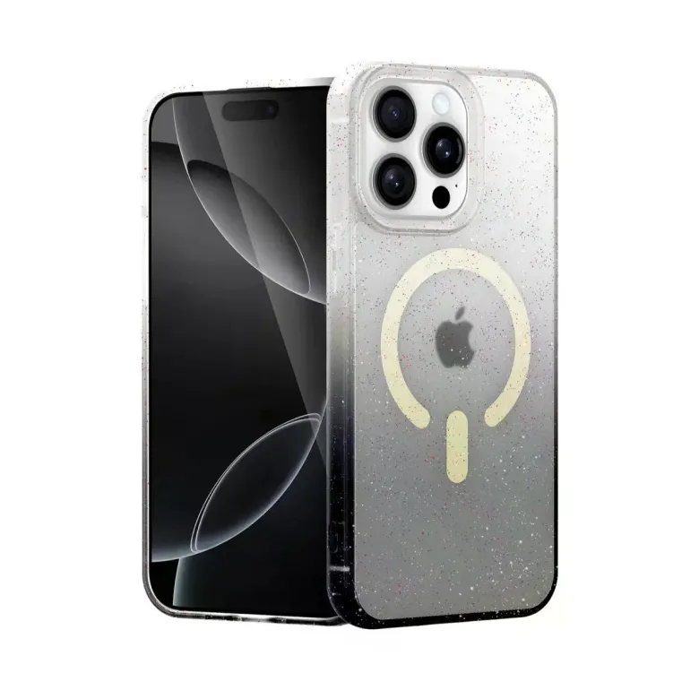 İphone 14 Pro Pummel Shiny Magsafe Kapak - Siyah