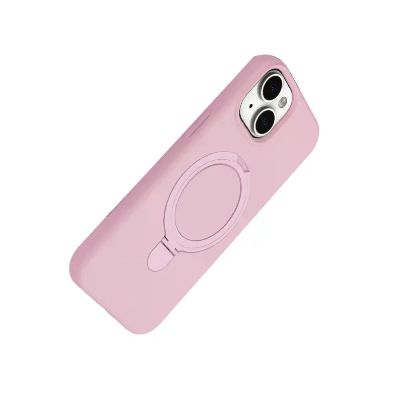 İphone 14 Regal Magsafe Standlı Kapak - Açık Pembe