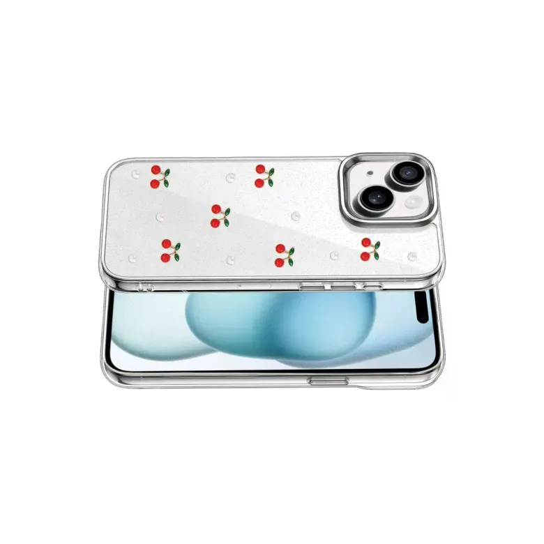 İphone 15 Fiyonk Desenli Kapak - Desen 9