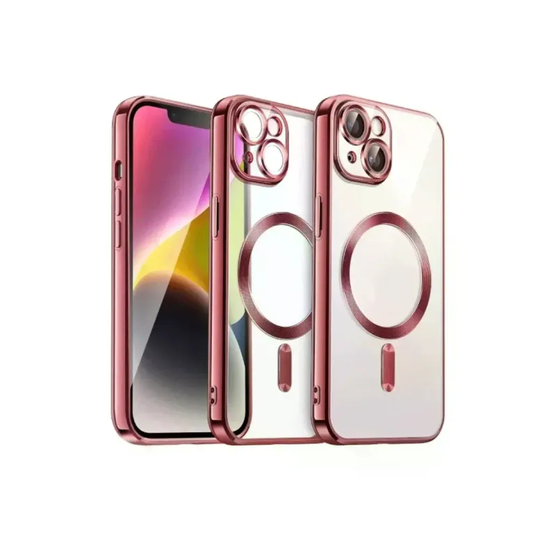 iPhone 15 Kılıf Kross Magneticsafe Kapak - Kırmızı