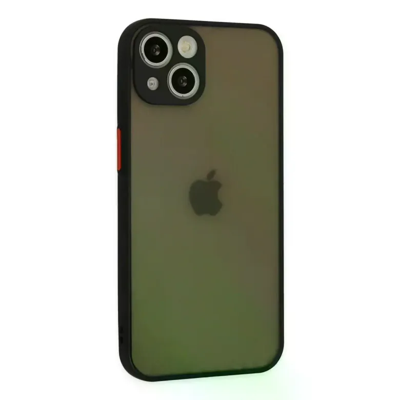 iPhone 15 Kılıf Montreal Silikon Kapak - Siyah