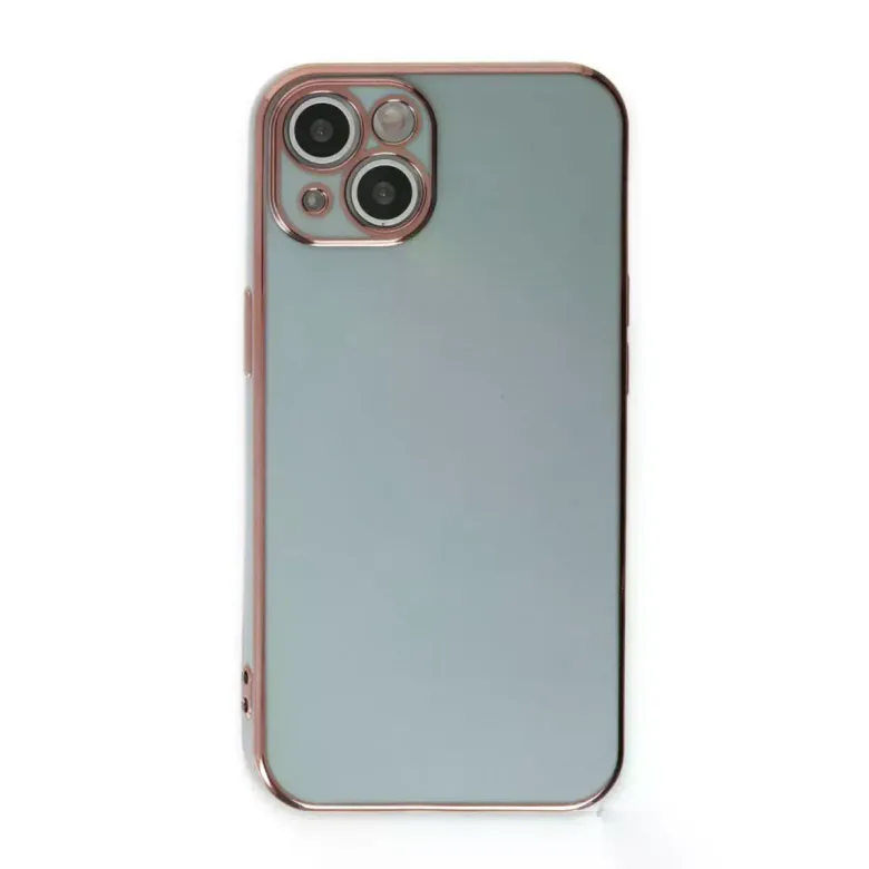 iPhone 15 Kılıf Volet Silikon - Açık Yeşil