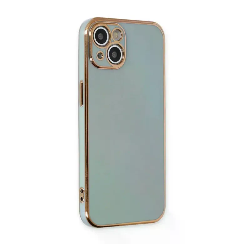 iPhone 15 Kılıf Volet Silikon - Açık Yeşil