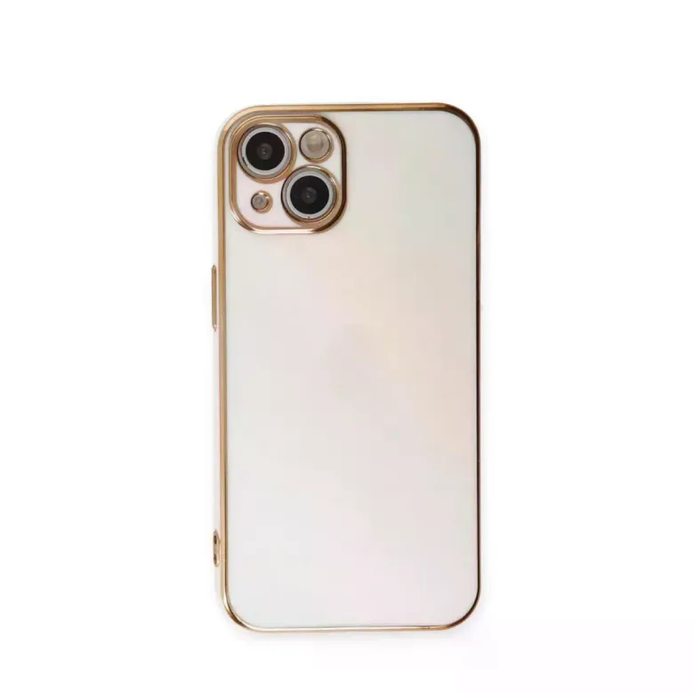 iPhone 15 Kılıf Volet Silikon - Beyaz