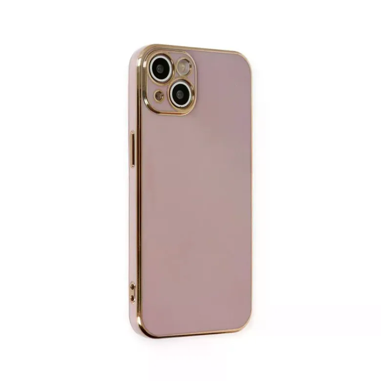 iPhone 15 Kılıf Volet Silikon - Mor