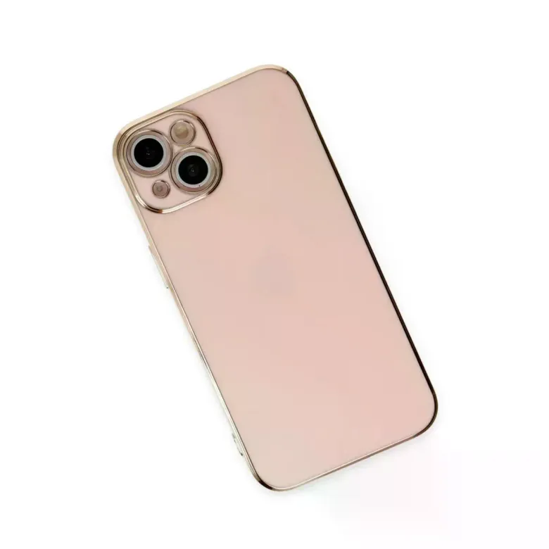 iPhone 15 Kılıf Volet Silikon - Pembe