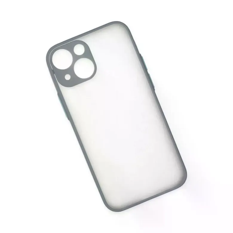 iPhone 15 Plus Kılıf Montreal Silikon Kapak - Gri