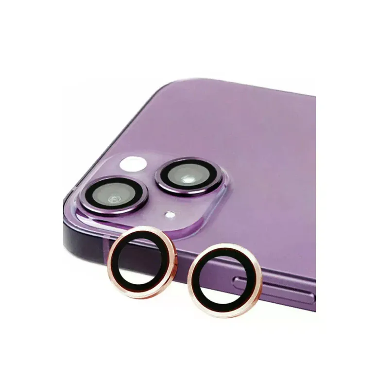 İphone 15 Plus Raze Metal Kamera Lens - Pembe