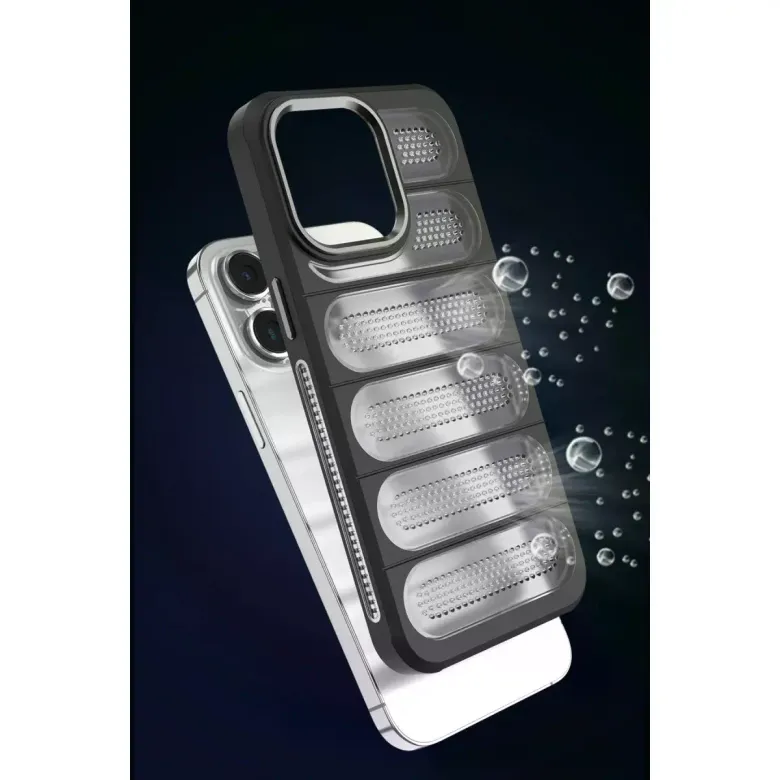 İphone 15 Pro Kılıf Airmax Silikon Kapak - Siyah