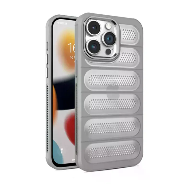 İphone 15 Pro Kılıf Airmax Silikon Kapak - Titan Gri