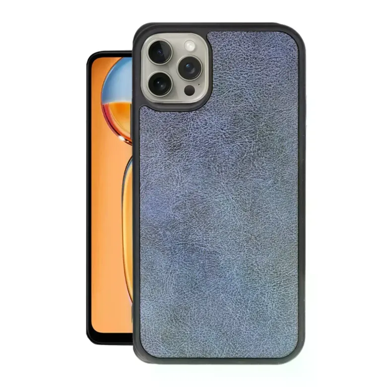 İphone 15 Pro Kılıf Aras Deri Kapak - Lacivert