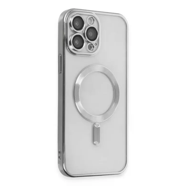 iPhone 15 Pro Kılıf Kross Magneticsafe Kapak - Gümüş