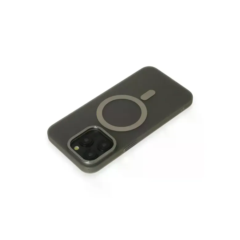 iPhone 15 Pro Kılıf Lodos Magneticsafe Mat Kapak - Titan Gri